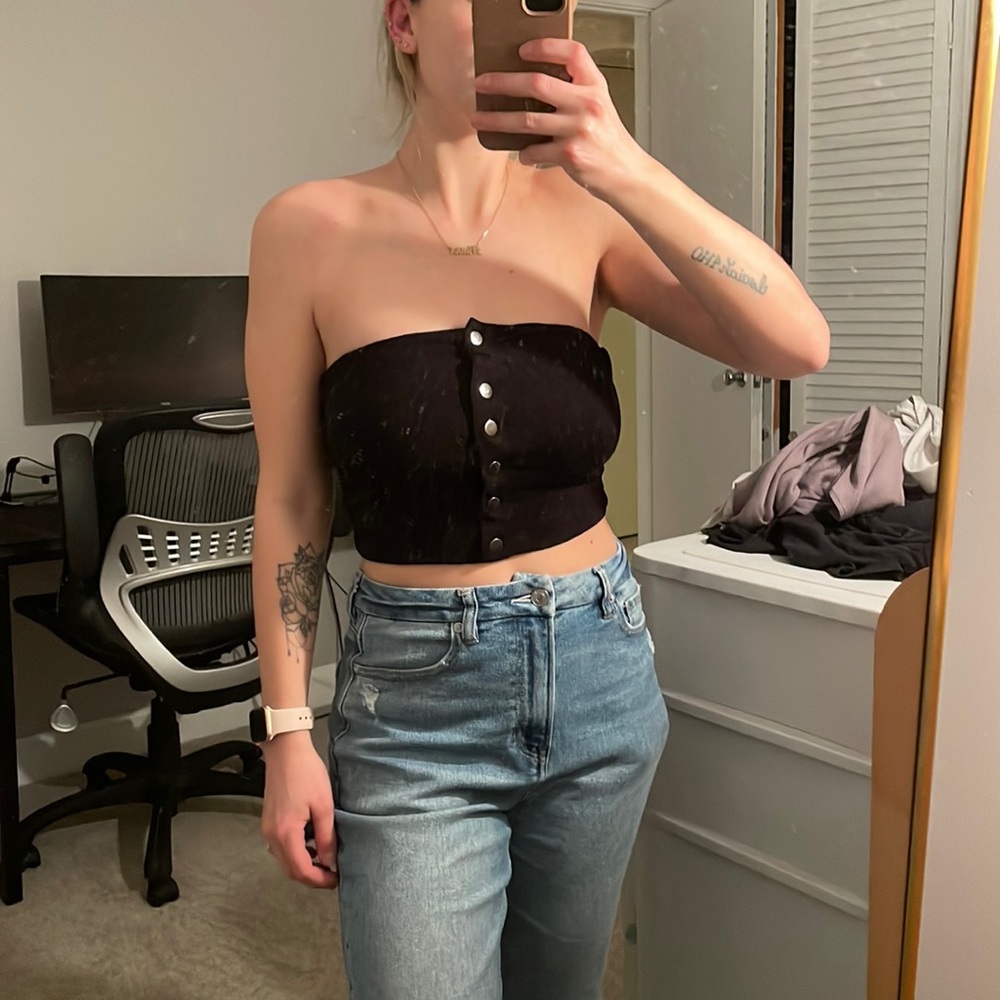 Black tube top